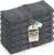 Utopia Towels 12 Pack Premium Wash Cloths Set, 12 by 12 Inches, 100% Cotton Ring Spun, Highly Absorbent and Soft Feel Washcloths for Bathroom, Spa, Gym, and Face, Grey