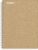 STAPLES Premium 1-Subject Notebook, 5.875″ x 9″, College Ruled, 100 Sheets, Brown