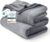 Bedsure GentleSoft Fleece Bed Blankets Queen Size Grey – Soft Warm Fathers Day Blanket for Dad Lightweight Cozy Anti-Static Microfiber, Room Home Decor Gifts for Husband and Men, 90×90 inches