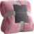 TASTHROW Large Flannel Fleece Throw Blanket, 50×70 Inch – Cozy Lightweight Thick Blanket – All Seasons Suitable for Women, Men and Kids (Pink)