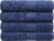 Luxury Oversized Bath Towels | 650 GSM, 34″ x 56″ | Hotel Quality, Soft & Highly Absorbent | Quick Dry, Thick, Combed Cotton Bathroom Towels | Denim – 4 Pack